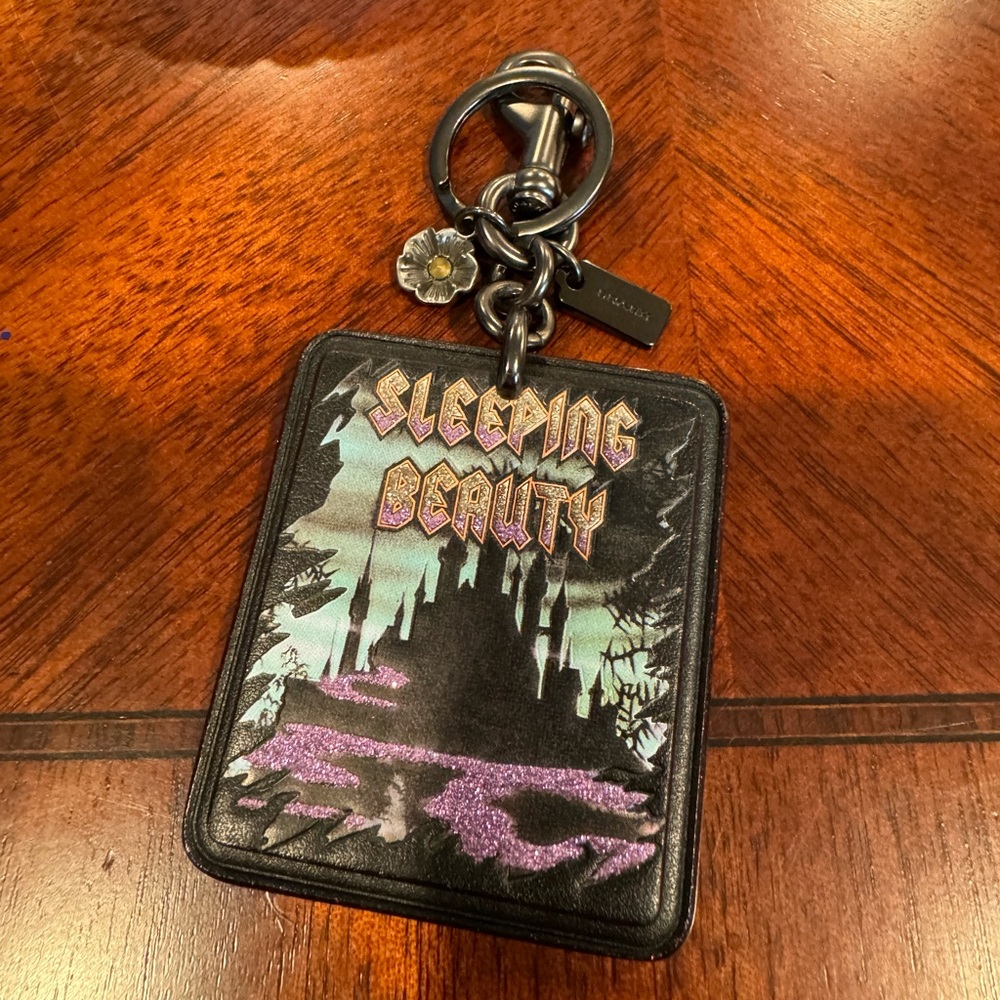 NWOT Coach Sleeping Beauty Keychain